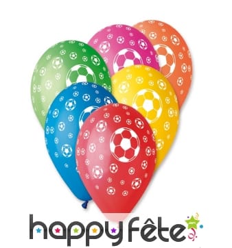 10 ballons de baudruche foot