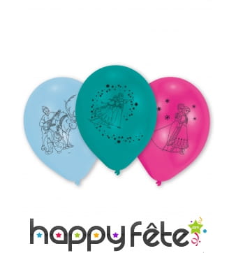 10 Ballons La Reine des Neiges