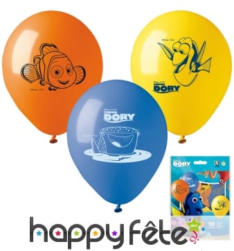 10 ballons le monde de dory