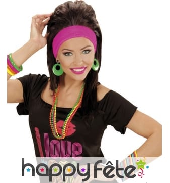 15 Bracelets multicolores années 80