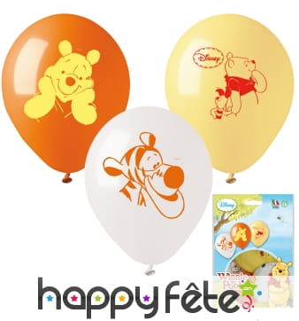 10 ballons Winnie l'ourson