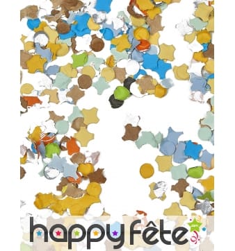 100g de confettis multicolores en papier