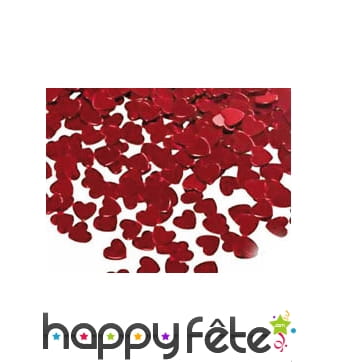14gs de coeurs rouges confettis