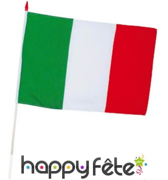 100 drapeaux Italie en papier, 12X24cm