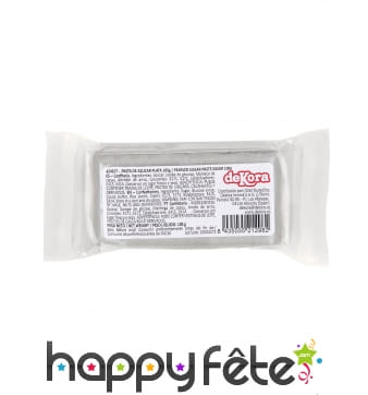 100g de pâte à sucre coloris argent