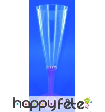 10 flutes à champagne lilas parme