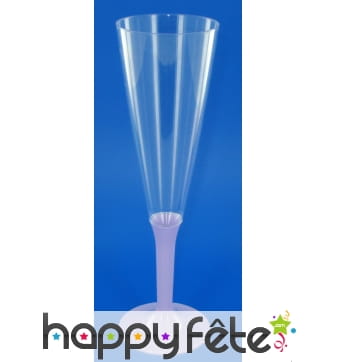 10 flutes a champagne pied lavande