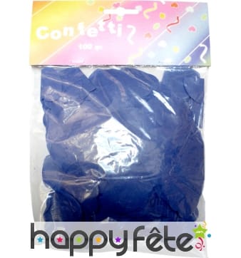 100 gr confettis coeur bleu