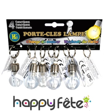 12 porte clefs ampoule