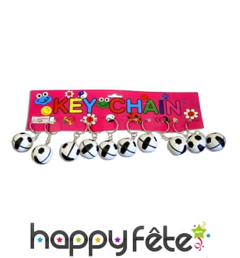 12 porte clefs ballon de foot