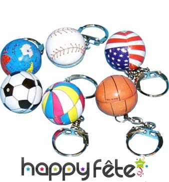 12 porte clefs ballons