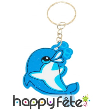 12 porte clefs dauphin brillant