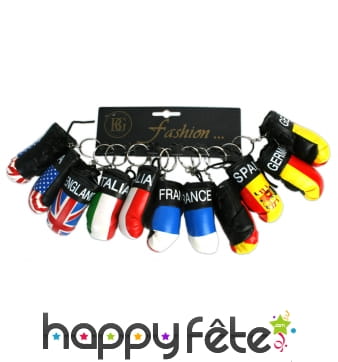 12 porte clefs gants de boxe