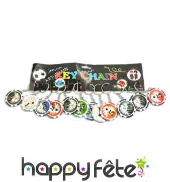 12 porte clefs jetons de casino