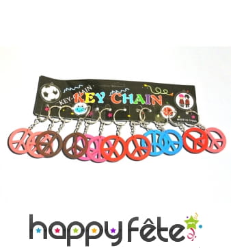 12 porte clefs peace and love