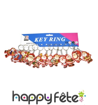 12 porte clefs père noël