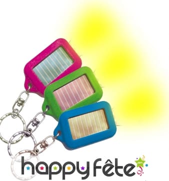 12 porte clefs torche solaire