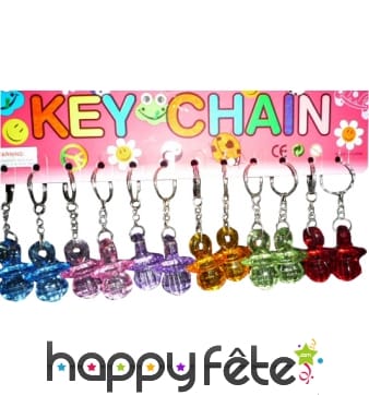 12 porte clefs tututes cristal