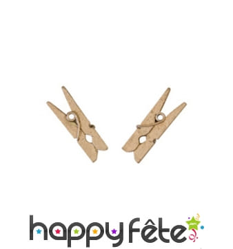 10 pinces roses gold de 2,5 cm