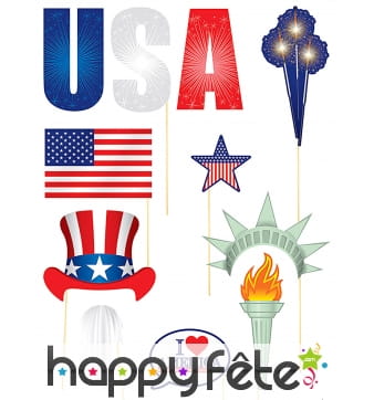 13 photobooth sur le thème de l'Amérique