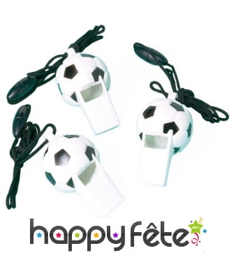 12 Sifflets en forme de ballon de foot