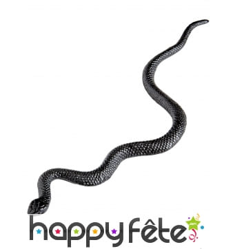 12 Serpents noirs de 12cm