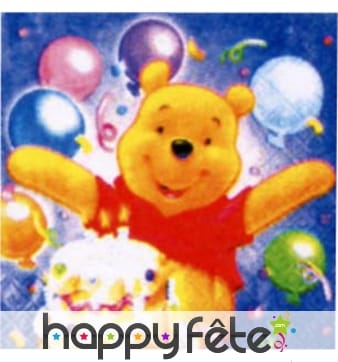 16 serviettes Winnie (33x33 cm) - 2 plis