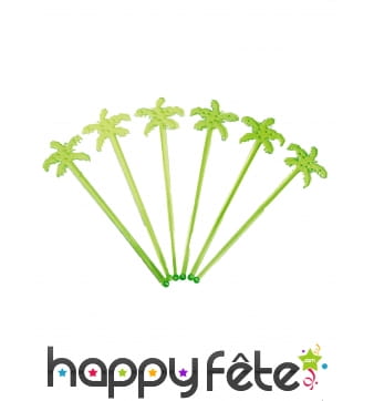 12 touillettes en palmier de 18 cm