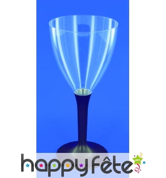 10 verres à vin pied ardoise