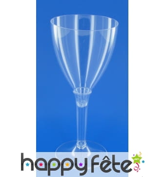 10 verres à vin pied cristal