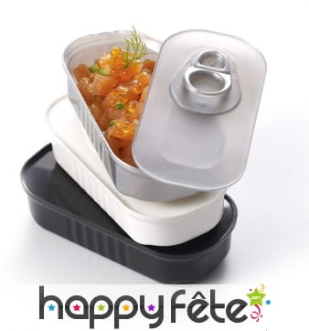 10 verrines avec couvercles style ouvre boîte