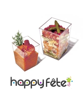 10 verrines cub cristal