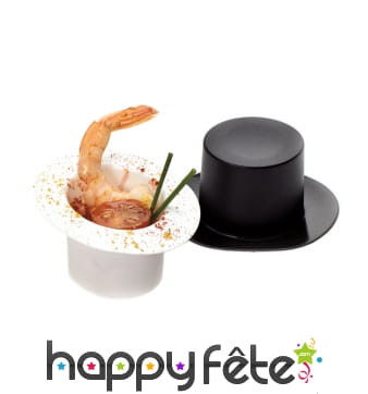 10 verrines haut de forme blancs