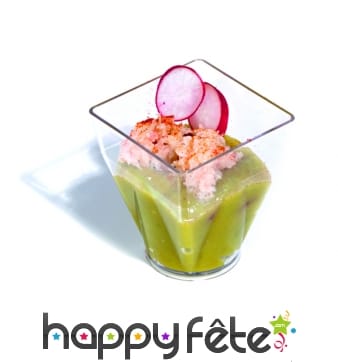 12 verrines rosace cristal