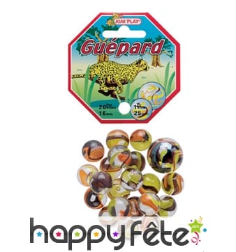 20 Billes guépard avec calot