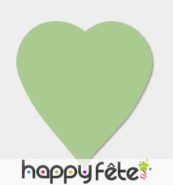 250g confettis coeur vert