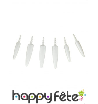 20 dents blanches pour citrouille effrayante