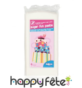 250g de pâte à sucre blanche sans gluten