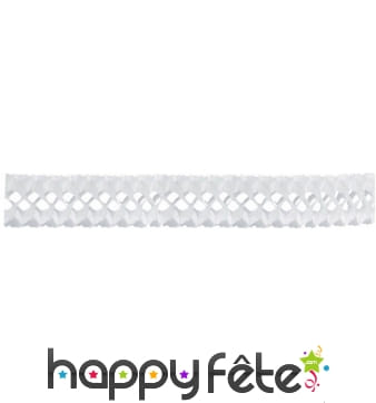 2 guirlandes chenille blanches 3m