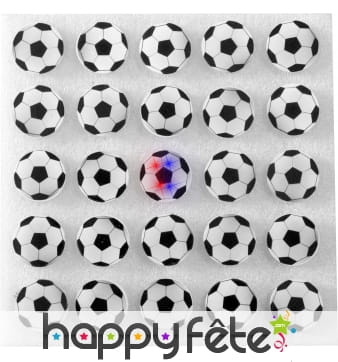 25 pins ballon de foot lumineux