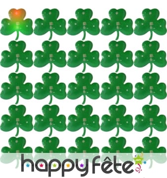 25 pins lumineux st patrick trefles