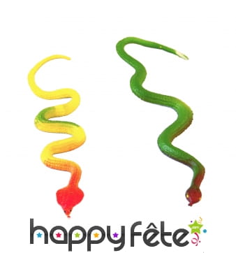 2 serpents décoratifs en plastique