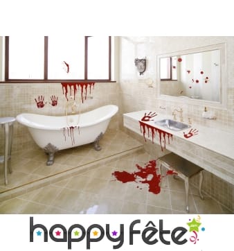 24 stickers décors de meurtre