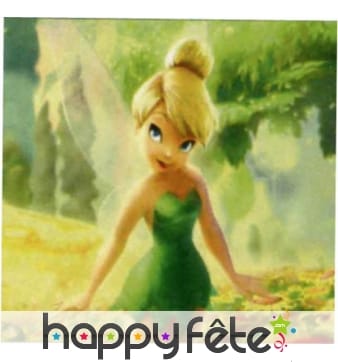 20 serviettes Fée Clochette (33x33 cm) - 2 plis