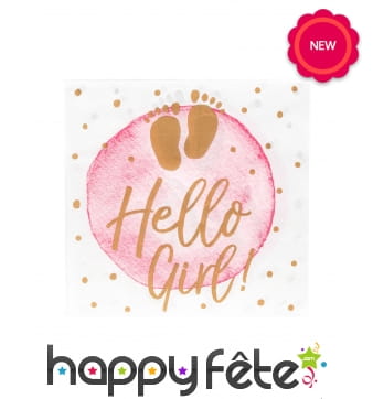 20 Serviettes Hello Girl