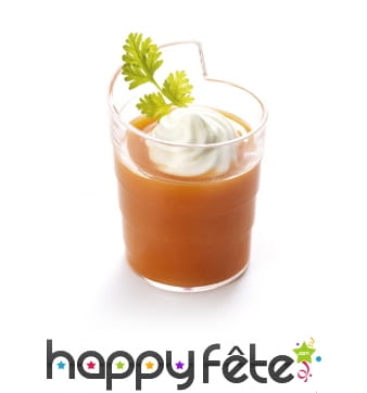 20 verrines verre ruban cristal