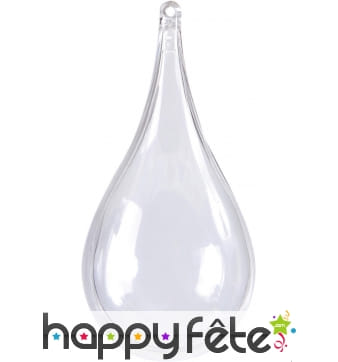 3 goutte d'eau transparentes à remplir