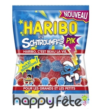30 sachets schtroumpfs pik haribo