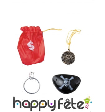 4 accessoires de pirate pour enfant