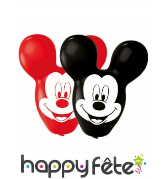 4 Ballons Mickey aux grandes oreilles de 56 cm